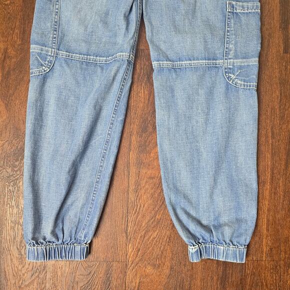 Sundance Jolienne Lightweight Denim Jogger Cargo Pants Button Fly Size 2 - Picture 8 of 10
